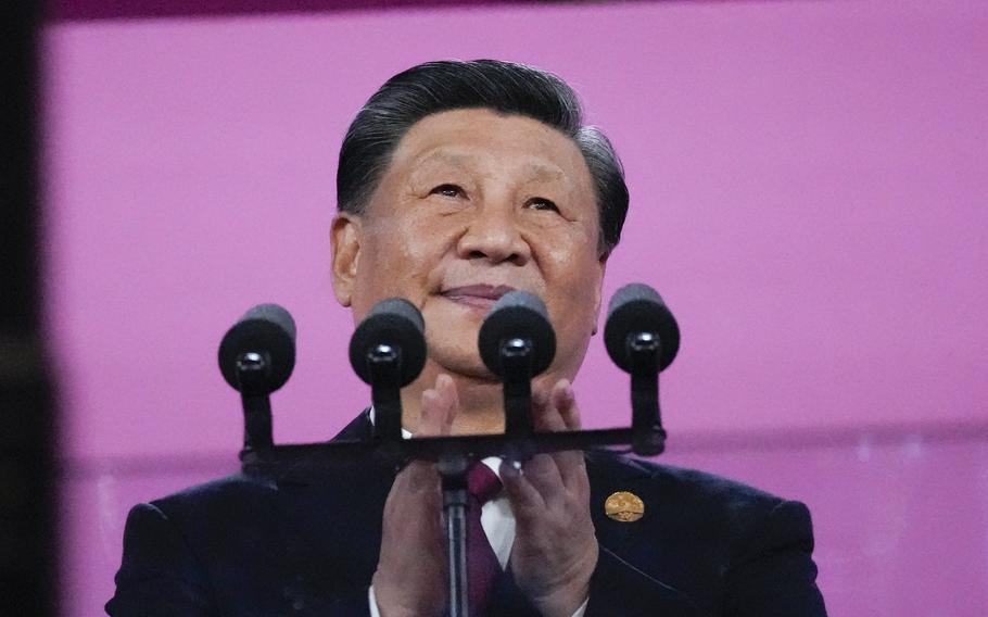 Chinese President Xi Jinping attends the opening ceremony of the 19th Asian Games in Hangzhou, China, Sept. 23, 2023. The U.S. State Department in a first-of-its-kind report has laid out Beijing's growing efforts to reshape the global narrative on China, while spending billions of dollars to do so.