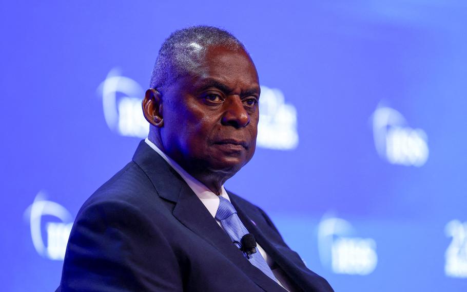 U.S. Defense Secretary Lloyd Austin attends the Shangri-la Dialogue in Singapore June 1, 2024.
