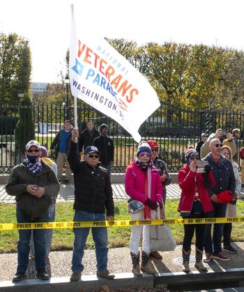 The National Veterans Day Parade on Sunday, Nov. 12, 2023, in Washington. 