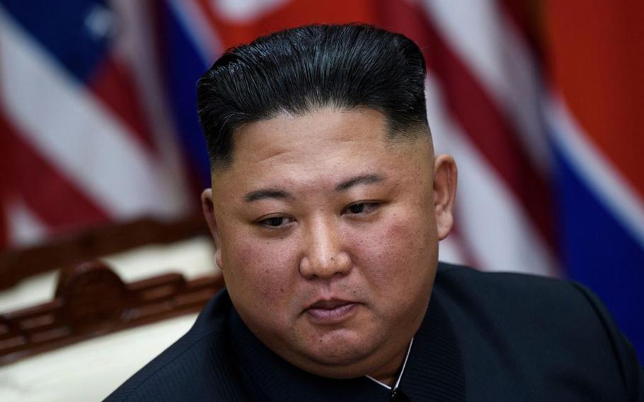 North Korea's leader Kim Jong Un before a meeting with then-President Donald Trump on June 30, 2019. Kim's grip on society has tightened in the decade of his leadership. 