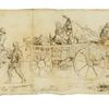 This 1777 sketch by Pierre Eugene du Simitiere, showing Continental Army soldiers and female companions, was recently discovered and will go on display at the Museum of the American Revolution in Philadelphia.