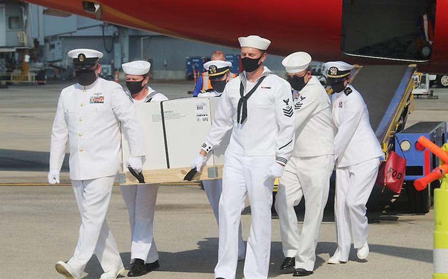 Full honors were accorded when the body of Navy Fireman 2nd Class Ralph Curtis Battles was returned to Alabama, landing Aug. 24, 2021, at Birmingham-Shuttlesworth International Airport. Battles died Dec. 7, 1941, in the attack on Pearl Harbor. 