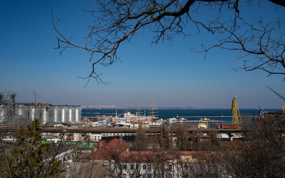 A port in Odessa, Ukraine, on March 15.