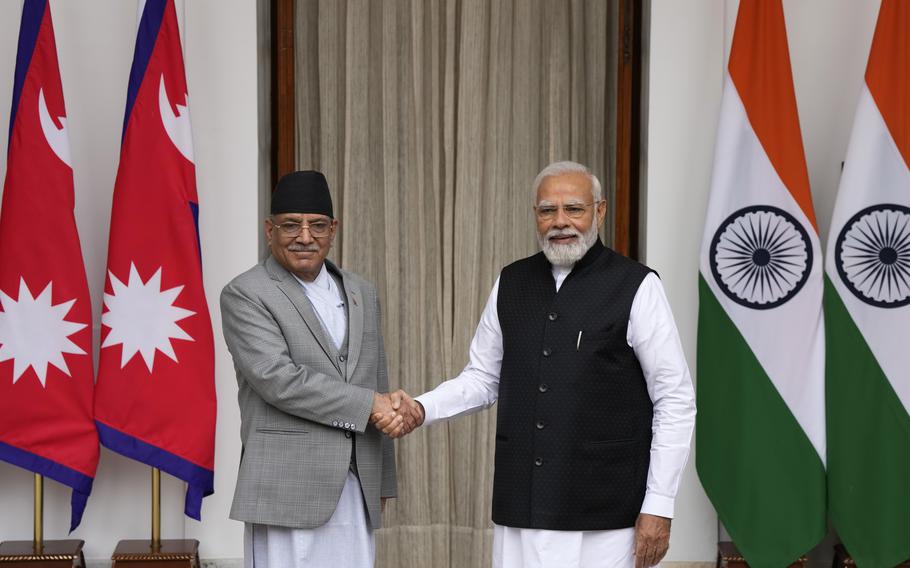 India, Nepal prime ministers meet to deepen ties as China's influence grows in region | Stars and Stripes