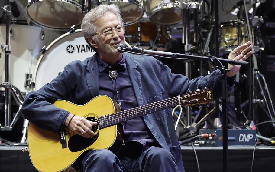 Eric Clapton will perform in London at the Royal Albert Hall on May 21.