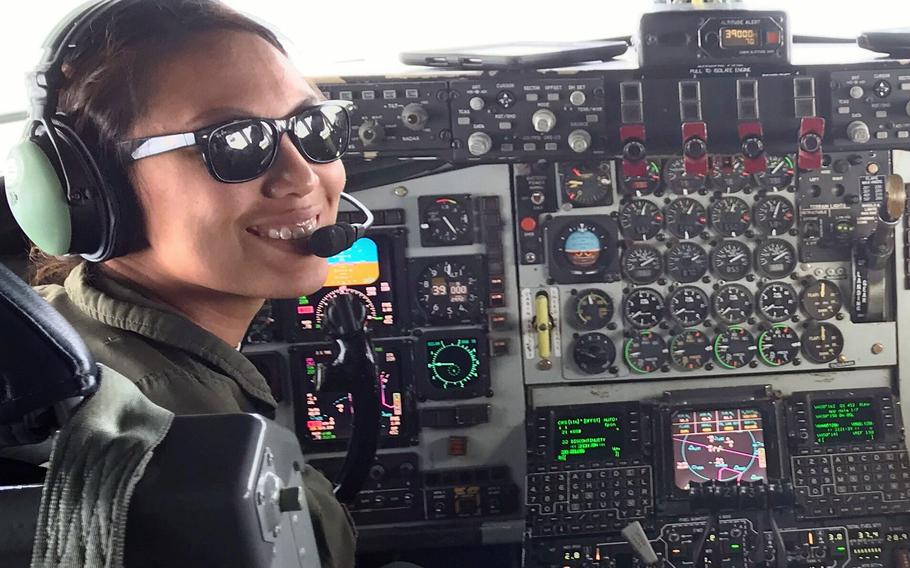 Air Force Maj. Raliene Banks won her third pageant title, Mrs. Regency International, in Las Vegas on July 31, 2021. The former pilot works at the Pentagon as deputy chief of agile combat employment. 