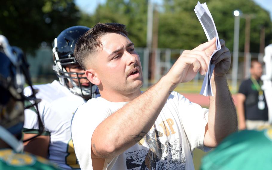 Assistant coach T.J. Hobbs talks strategy.