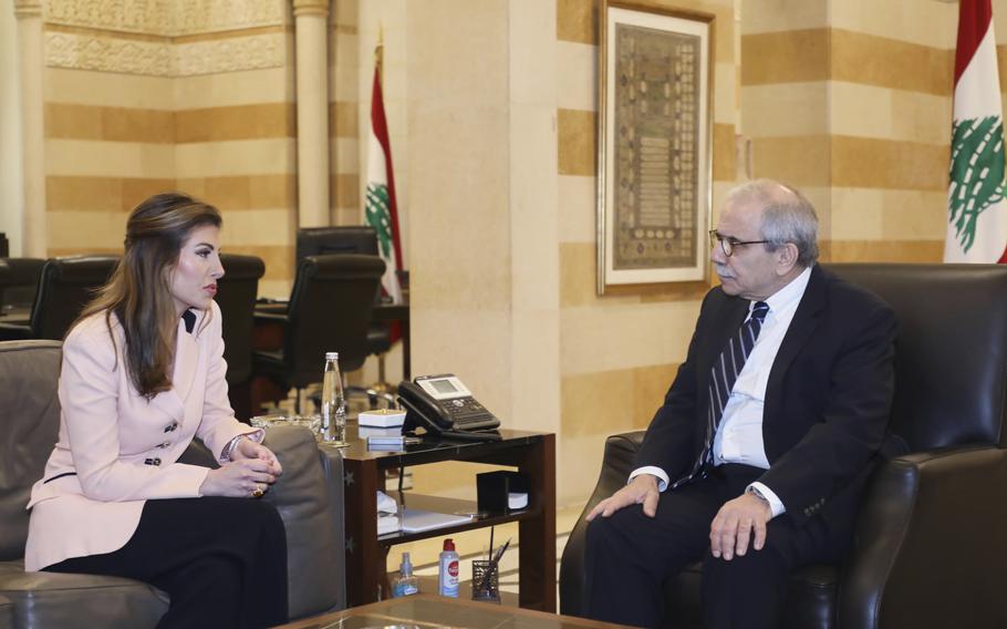 U.S. and Lebanese officials talking.