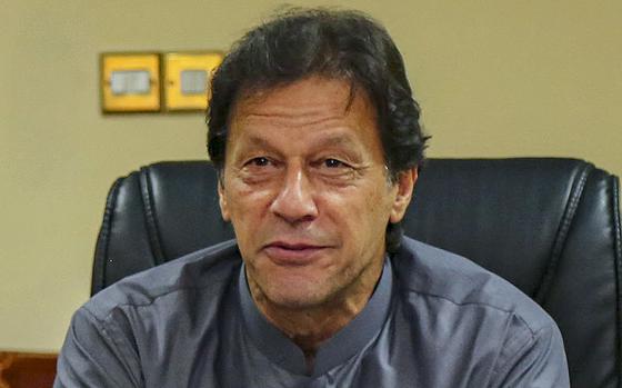 Then-Pakistani Prime Minister Imran Khan as seen in a meeting in Islamabad, Pakistan on Sept. 5, 2018. [State Department photo/ Public Domain]