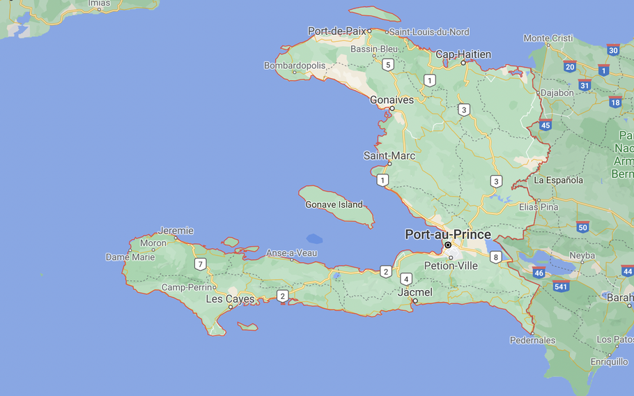 Screen capture of Haiti