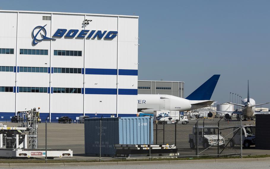 The Boeing manufacturing facility in North Charleston, S.C., on May 4, 2020. 