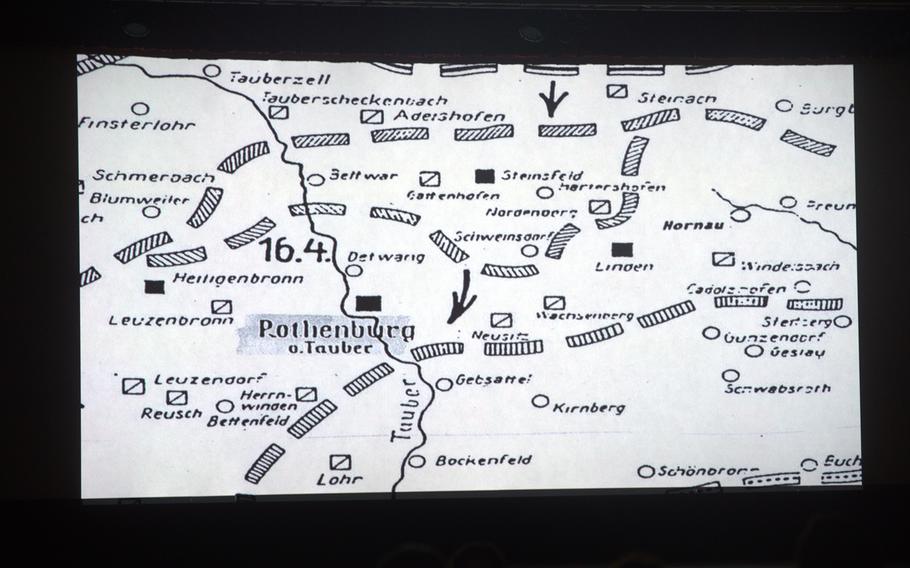 A black and white image of a map