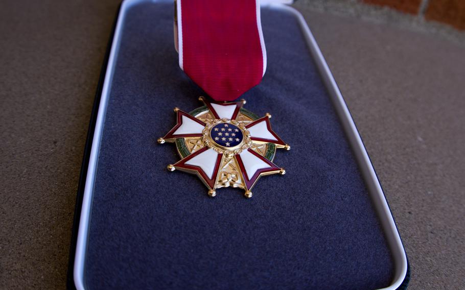Jim Savage, a retired Army Chief Warrant Officer, received the Legion of Merit medal in March.