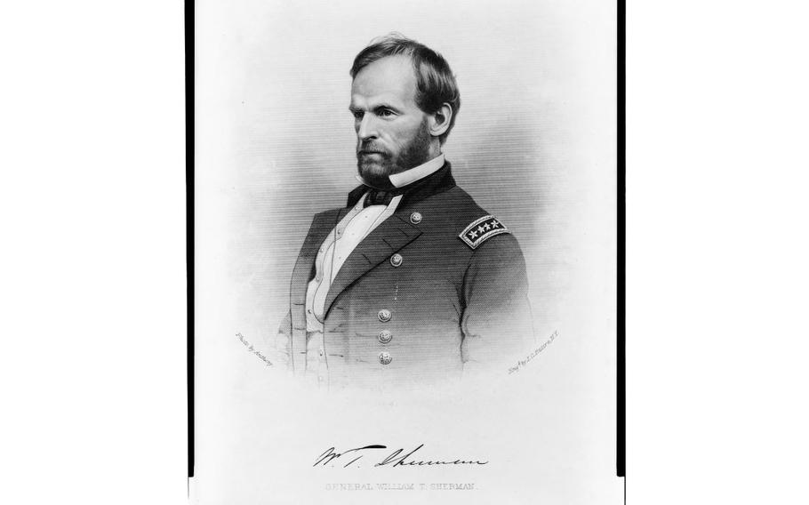 Gen. William Sherman, head-and-shoulders portrait, engraving by J.C. Buttre. 