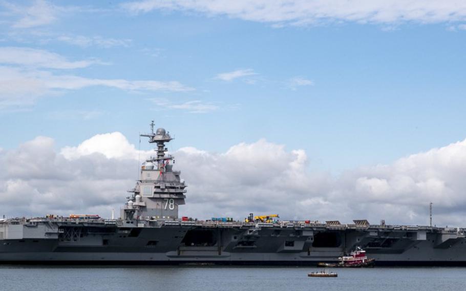 The Navy took delivery of the first in the Ford class of carriers in May 2017, praising the “newest, most capable, most advanced warship” and saying it was “expected to be operational in 2020.” 