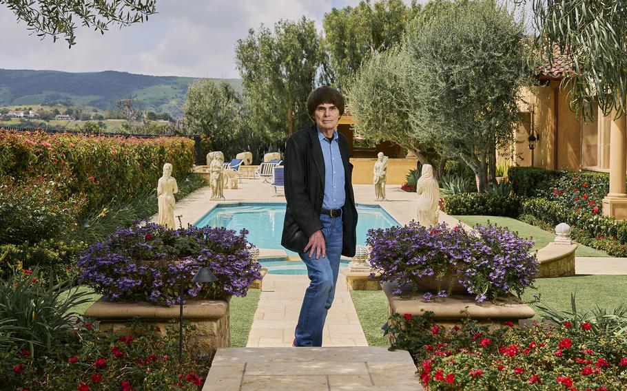 Dean Koontz at his temporary 12,000-square-foot home in Irvine, which he had renovated in seven months during the pandemic. He owns another house, which is undergoing a major renovation, in the same development. 