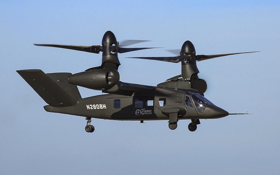 A Bell V-280 Valor undergoes testing on Nov. 1, 2019.