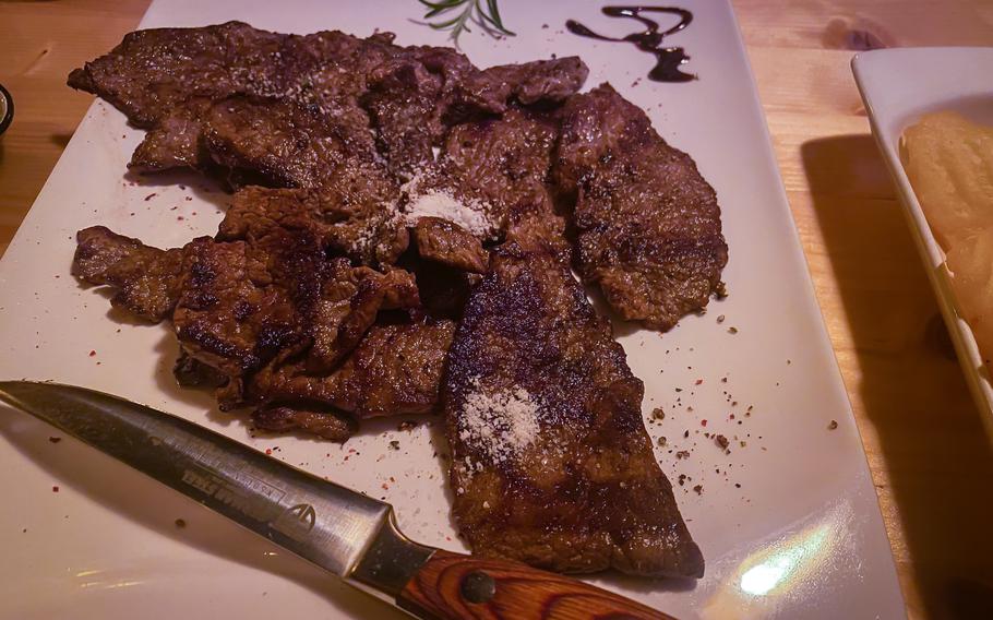 The Chacarero special is the most cost-conscious steak option for patrons at the restaurant. Five sizes, ranging from 5.6 ounces to 17.6 ounces, are listed on the menu.