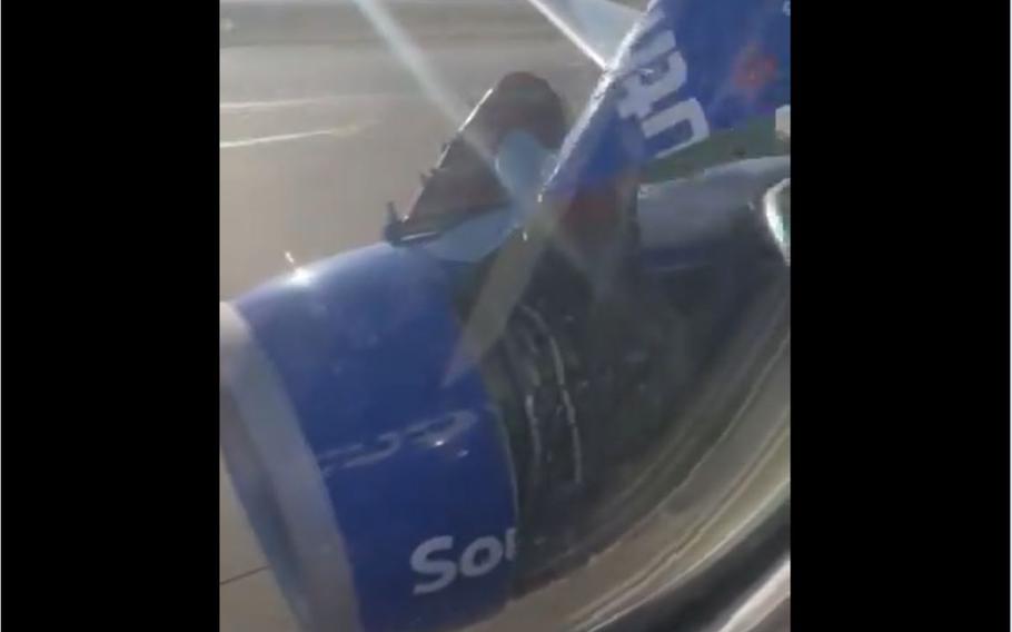 A Southwest Airlines flight to Houston was forced to make an emergency landing in Denver after a piece of the airplane came off and hit the wing, according to aviation officials.