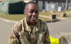 Pvt. Trevon K. Coley smiles in a photo posted to his social media account in 2020.  On May 6, 2022, Pvt. Trevon K. Coley was sentenced to eight years in prison after being convicted on involuntary manslaughter and other charges for his role in the accident.