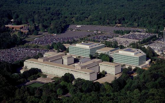 Aerial view of the CIA Headquarters.