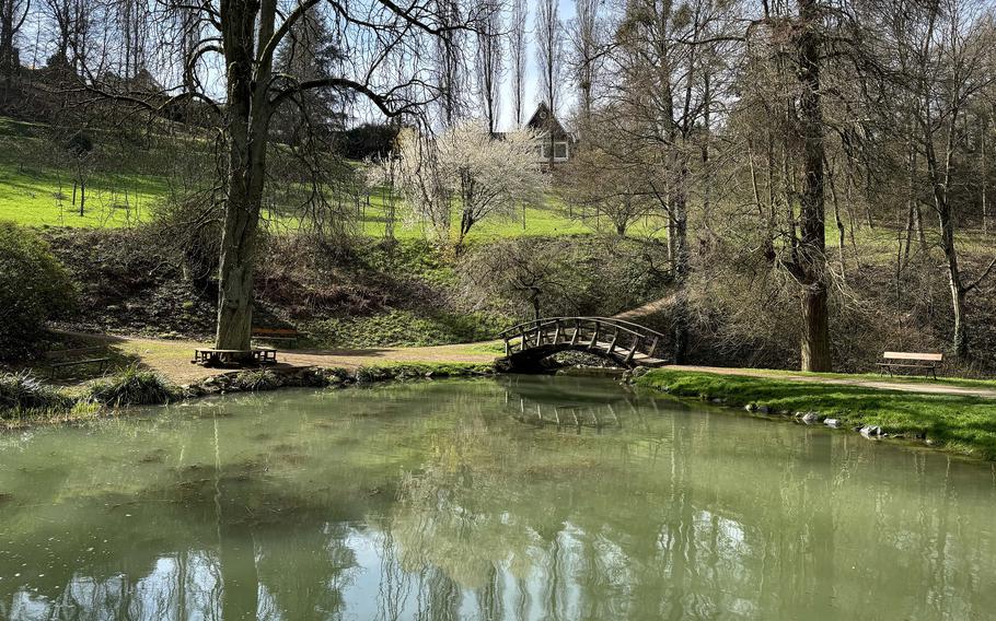 The Fuerstenlager, or Princes’ Camp in Bensheim-Auerbach, is a peaceful place to visit when traveling along the Bergstrasse. It was once a rural summer residence for the House of Hesse-Darmstadt.