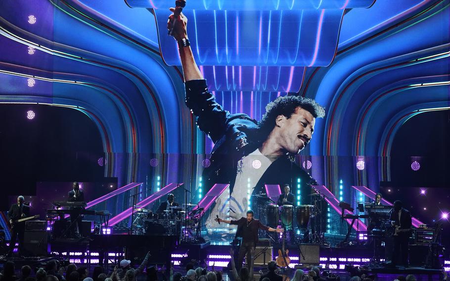 Inductee Lionel Richie performs during the Rock and Roll Hall of Fame Induction Ceremony on Saturday, Nov. 5, 2022, at the Microsoft Theater in Los Angeles. 