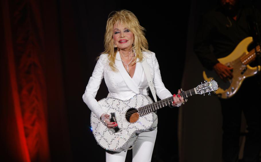 Dolly Parton performs in concert on July 31, 2015, in Nashville, Tenn. Parton has been inducted into the Rock & Roll Hall of Fame.