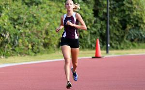 Matthew C. Perry's Jane Williams ran the Kizuna Park course in 18 minutes, 12.4 seconds Saturday, best time among DODEA runners overseas.