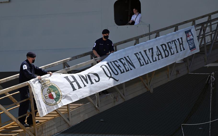 U.K. Carrier Strike Group 21,  led by the aircraft carrier HMS Queen Elizabeth, arrived in Guam on Aug. 6, 2021. 