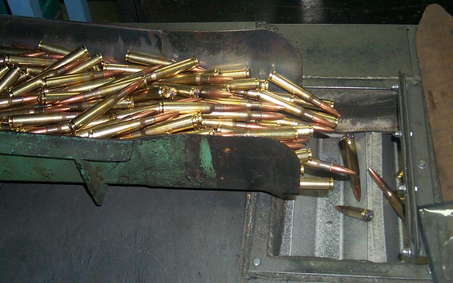 7.62 caliber ammunition production at Lake City Army Ammunition Plant in Missouri. 