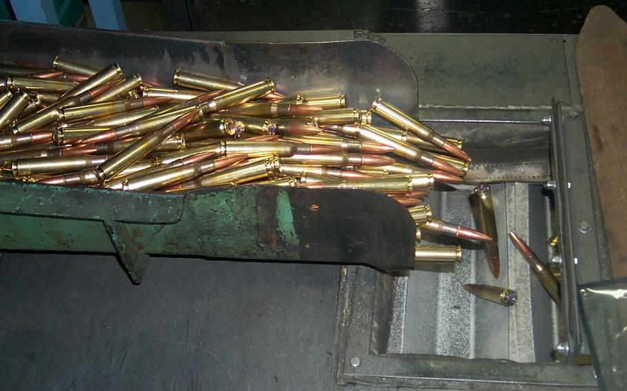 7.62 caliber ammunition production at Lake City Army Ammunition Plant in Missouri. 