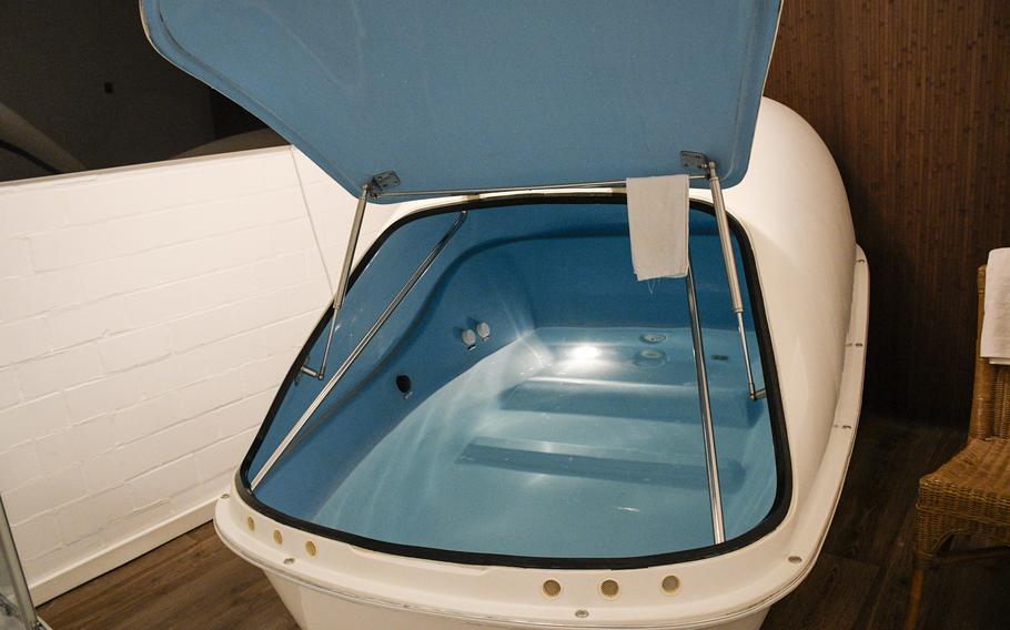 Just Float in Kaiserslautern, Germany, offers plastic float tanks that aim to help people relax by taking away distractions.