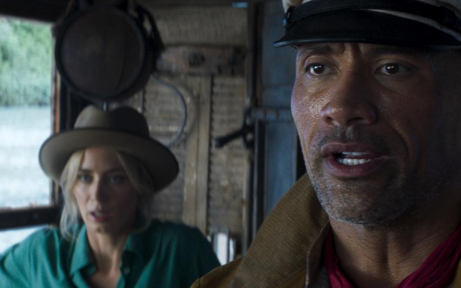 Dwayne Johnson and Emily Blunt find chemistry while starring in “Jungle Cruise.”