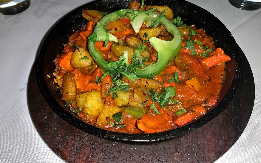 The Ansari, a chef's recommendation at Spice Lounge, includes chicken breast, potatoes and a special spice blend. The Mildenhall restaurant offers a variety of Indian cuisine, including traditional curries and masalas.  