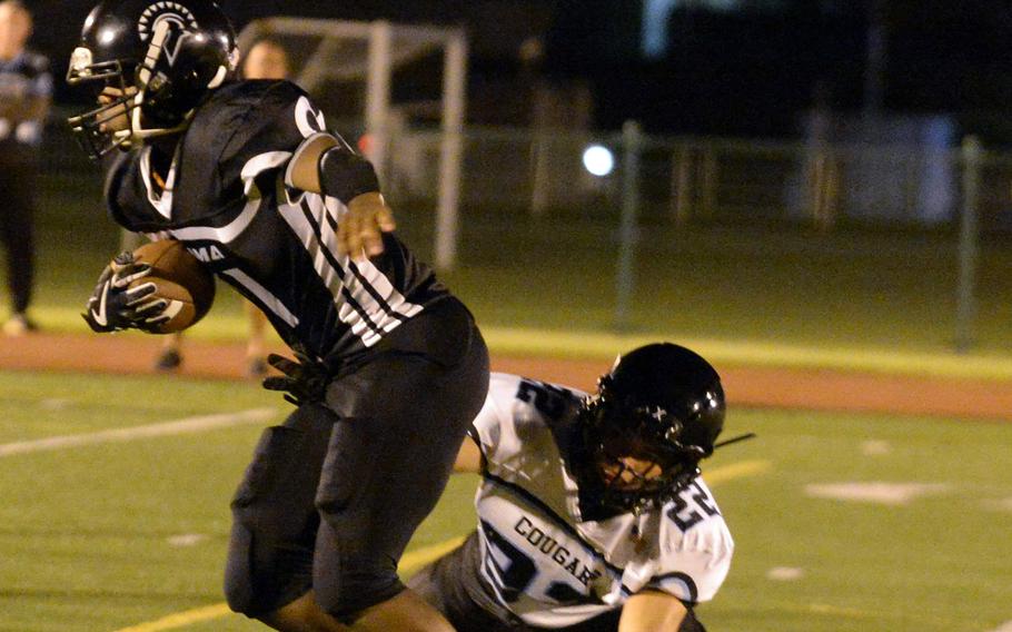 Osan American's football team has 26 players in uniform, the most in the four years coach Jerome Learman has been at the helm. But 15 of his players are freshmen and more than half the roster has not played before.