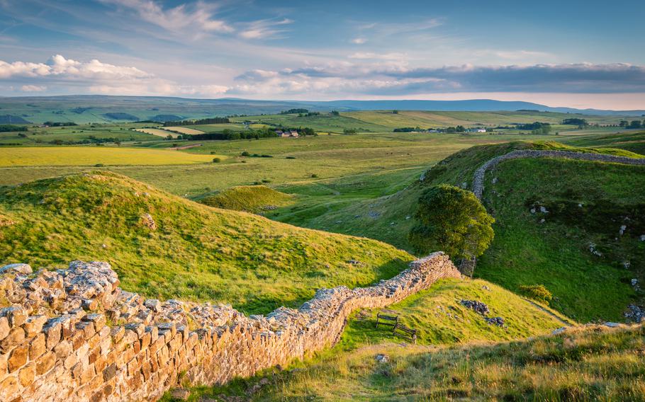 Hadrian’s Wall is a World Heritage Site built 1,900 years ago to secure Rome’s northern border of Britain.