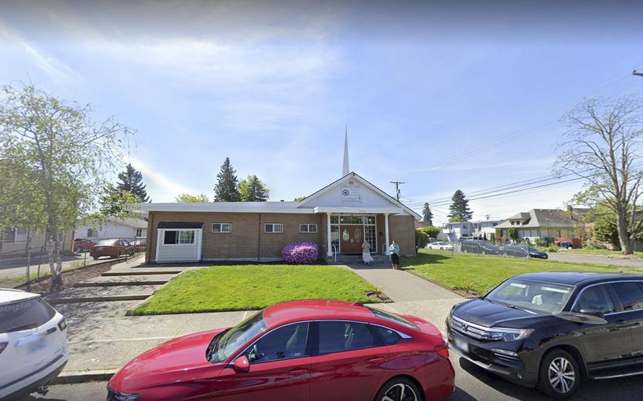 The outside of a church located at 3362 S. 54th St. in Tacoma, Wash. is seen. The FBI’s Seattle field office confirmed agents conducted “court-authorized law enforcement activity” at the church’s Tacoma location on South 54th Street.