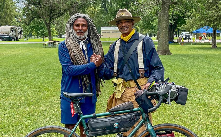 Erick Cedeno retraced the route that the 25th Infantry Regiment Bicycle Corps rode from Montana to Missouri 125 years ago.