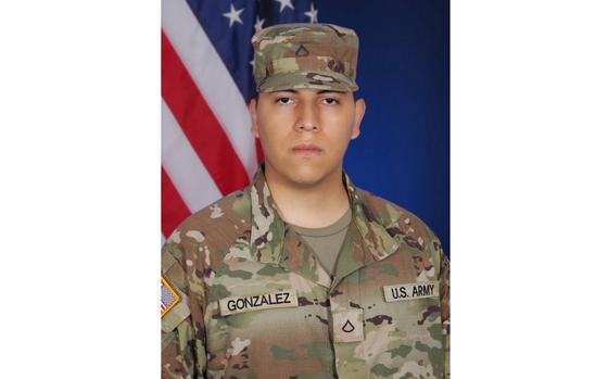 Army infantry trainee Pfc. Cesar Gonzalez, 21, died of a medical emergency while training at Fort Moore, Ga., on Friday, Oct. 20, 2023, according to the service. 