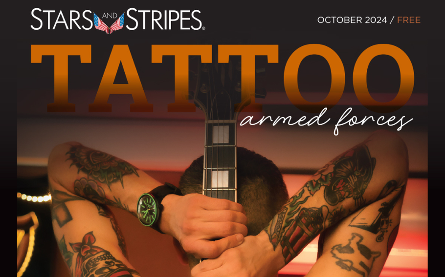Top half of the cover for the 2024 Tattoo: Armed Forces Magazine