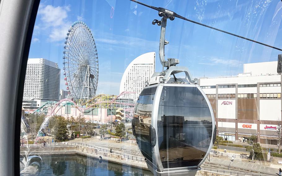 Yokohama Air Cabin debuted in April 2021 in the city’s Shinko district, part of the Minatomirai waterfront, as Japan’s first urban ropeway, the Japanese term for a cable-car system.