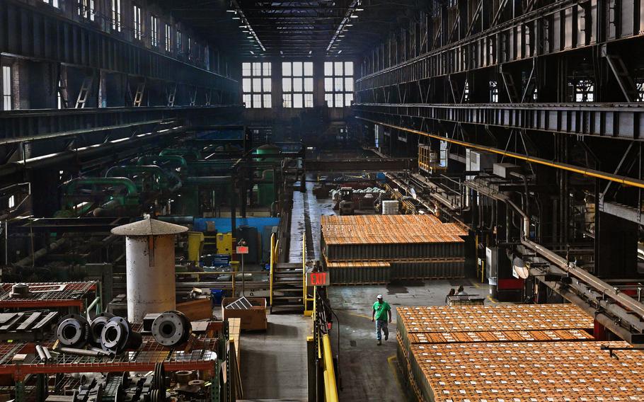 Thousands of completed but not yet armed shells at the Scranton Army Ammunition Plant in Scranton, Pa., on Feb. 1, 2023. 