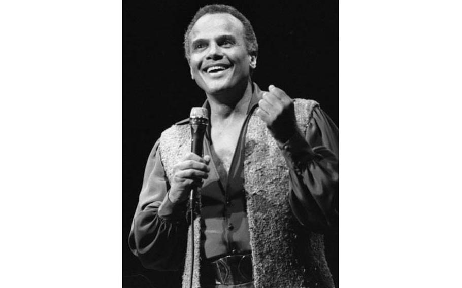 Harry Belafonte performs in Frankfurt, Germany, on Oct. 17, 1983.