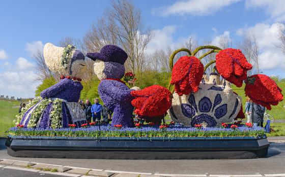 Keukenhof’s famous flower parade, or Bloemencorso, takes place April 22 in the Netherlands. Ansbach, Wiesbaden and Spangdahlem are among the outdoor recreation groups planning tours to the Keukenhof gardens or to the parade. 