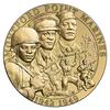 A bronze duplicate of the front image of the Congressional Gold Medal awarded to the Montford Point Marines in 2011 and presented in 2012. (U.S. Mint)
