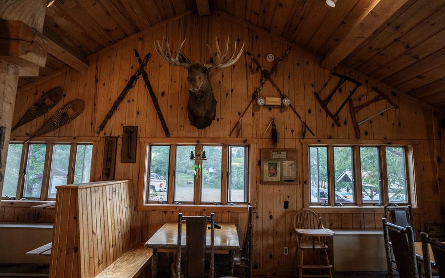 The dining room at the Gunflint Lodge in Grand Marais, Minn., on July 28. 