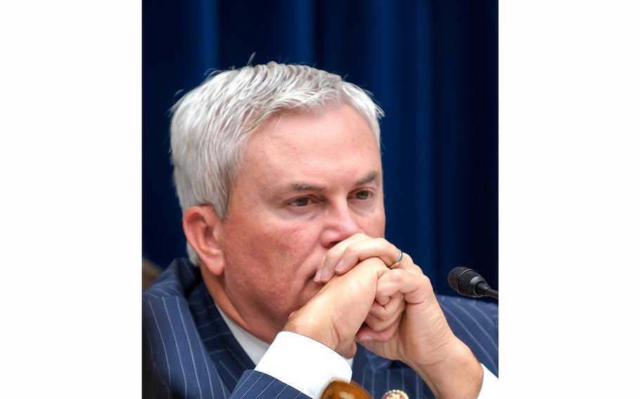 Congressman James Comer, R-Ky., attends a hearing on Capitol Hill in Washington on Sept. 28, 2023.