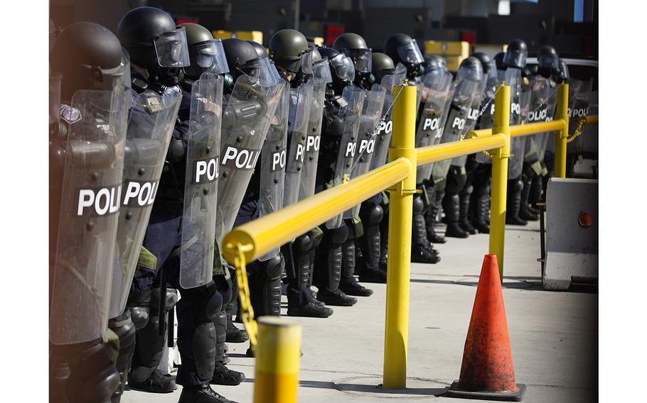 U.S. Customs and Border Protection held a scheduled operational readiness exercise at San Ysidro Border Crossing on March 17, 2021 in Tijuana, Baja California.