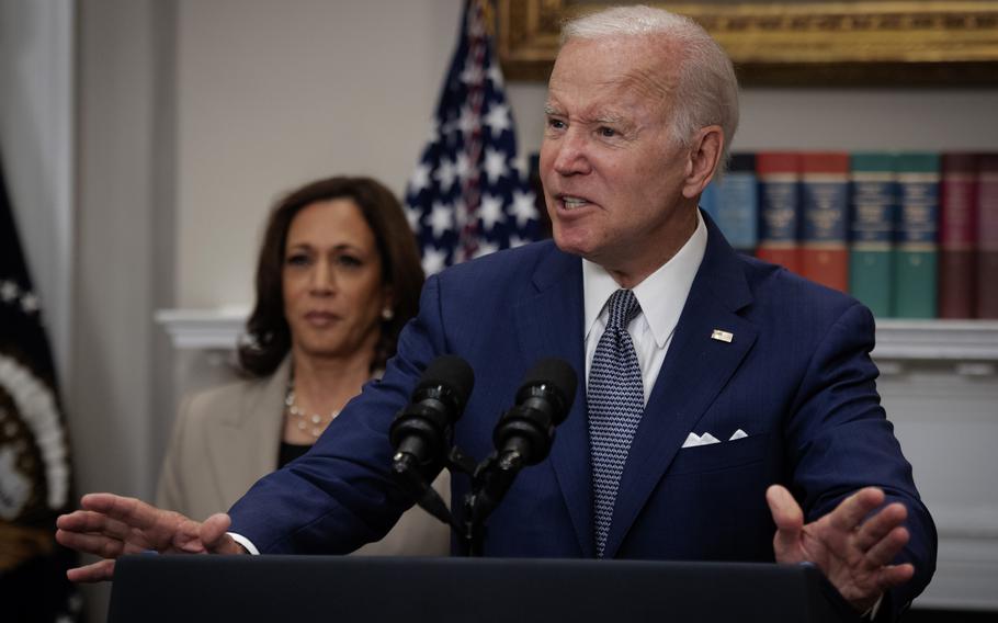 President Biden grows visibly angry while relating the story of a 10-year-old girl forced to travel to another state for an abortion after being impregnated by a rapist, in his remarks before signing an executive order on protecting access to reproductive health-care services. 